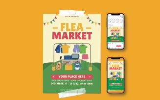 Flea Market Promotional Flyer