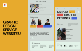 Graphic Design Service Website UI
