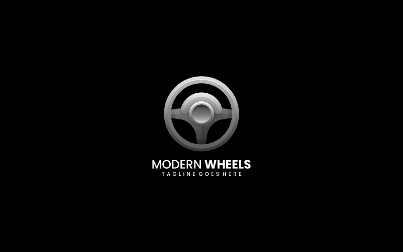 Modern Wheels Gradient Logo Logo Template