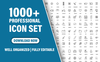 1000+ Professional Icon Set Bundle
