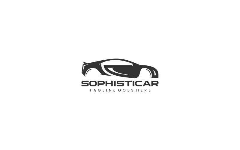 Car Silhouette Logo Style Logo Template