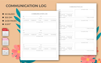 Communication Log – KDP Interior. This is KDP Interior is 100% tested