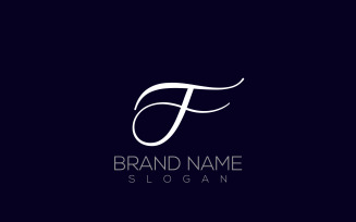 F Calligraphy Logo |Letter F Calligraphy Logo Design