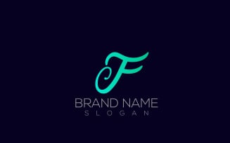 F Logo | Letter F Calligraphy Logo Design