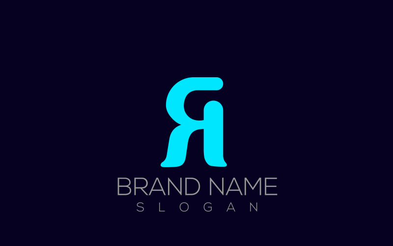 R Logo | Reverse R Letter Logo Design Logo Template
