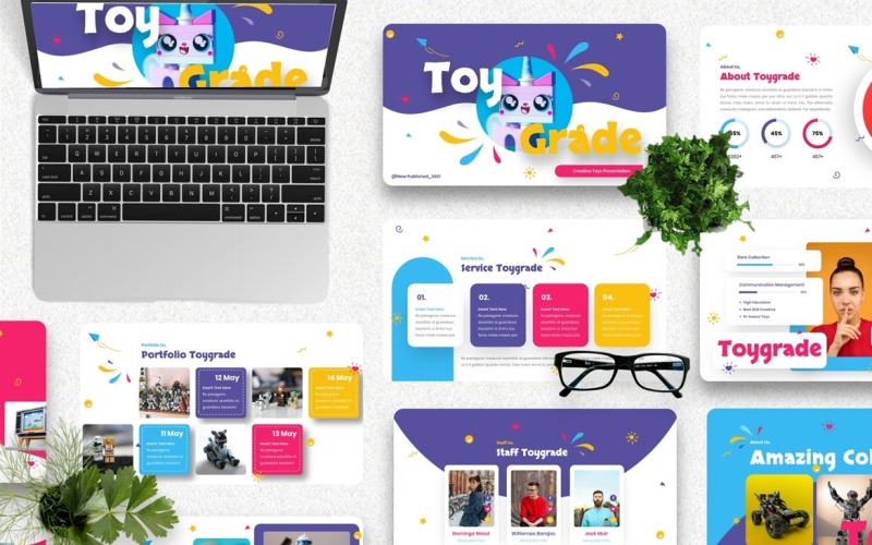Toygrade - Kids Toy Powerpoint Templates PowerPoint Template