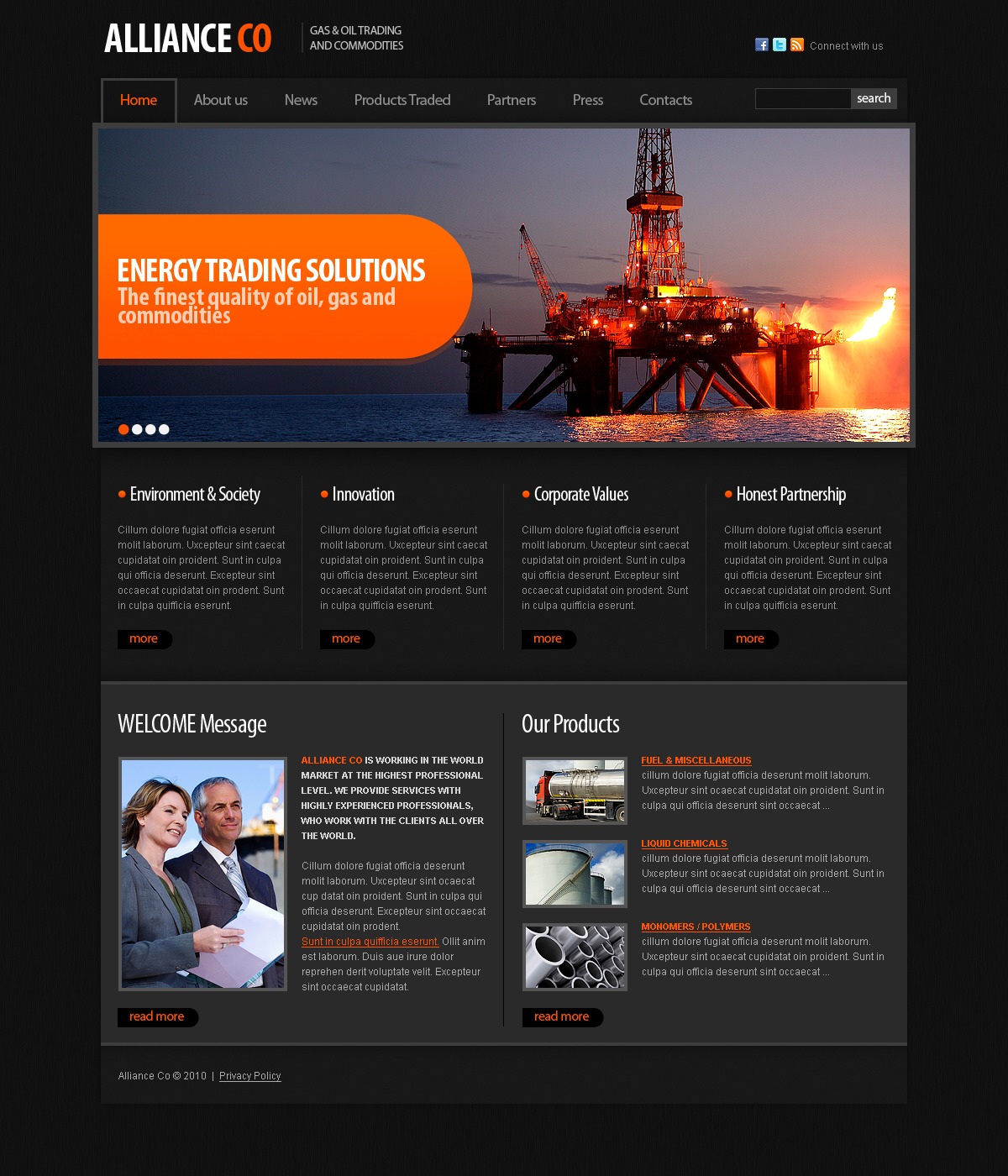 Oil Website Templates Free Download Printable Templates