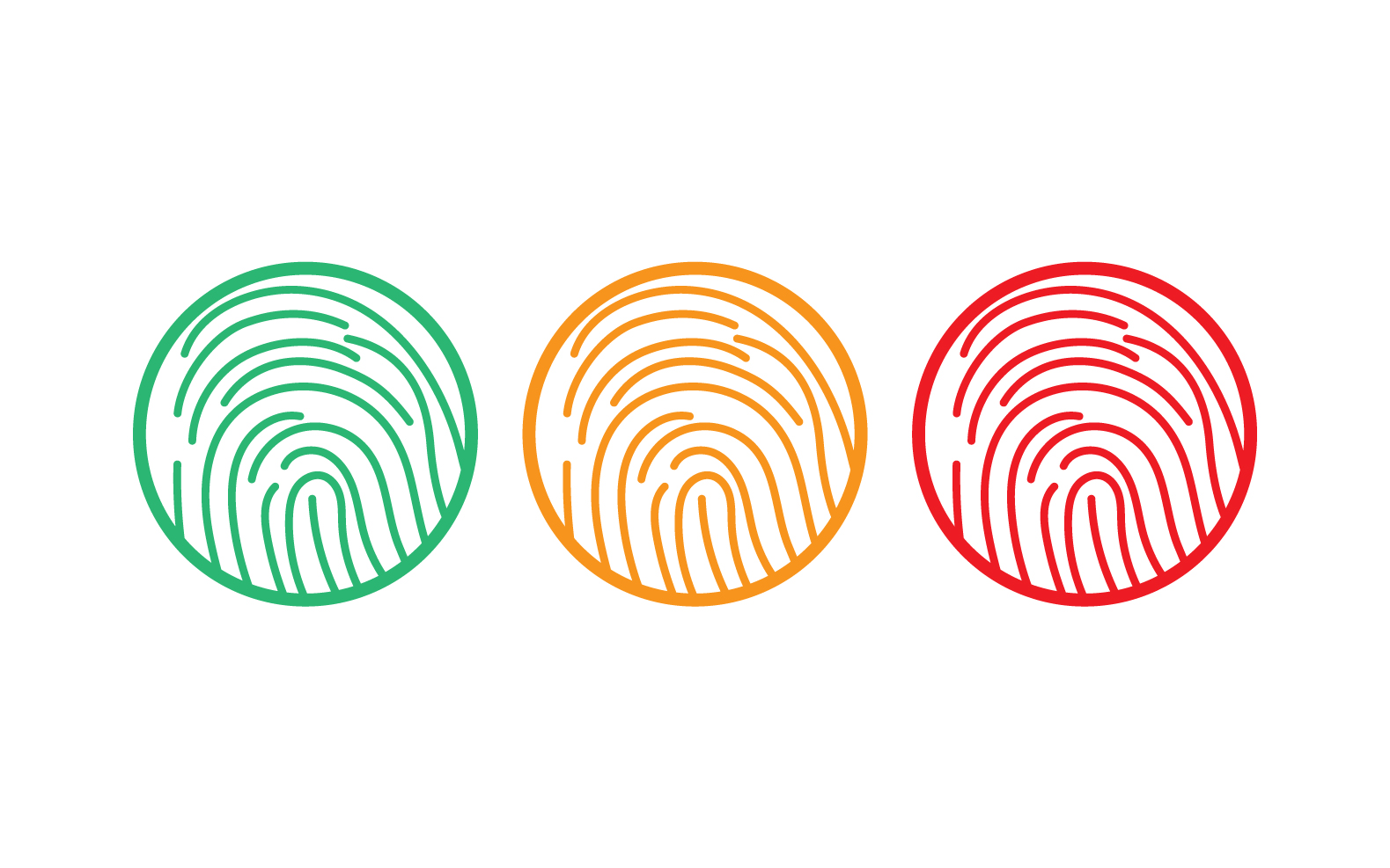 Kit Graphique #317067 Security Fingerprint Divers Modles Web - Logo template Preview