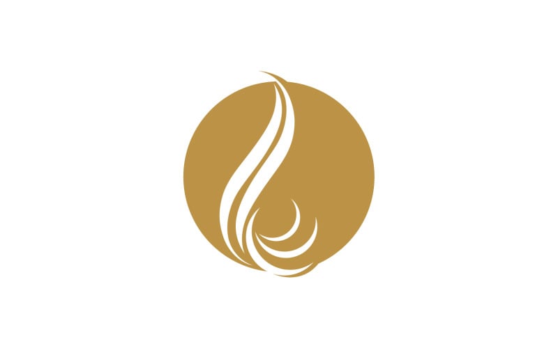 Hair treatment health vector logo version v2 Logo Template