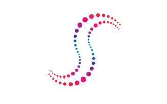 Halftone vortex vector logo design v5