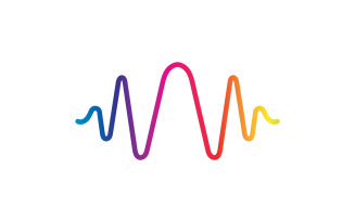 Sound wave music line logo v2