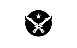 War commando knife icon logo vector version v12