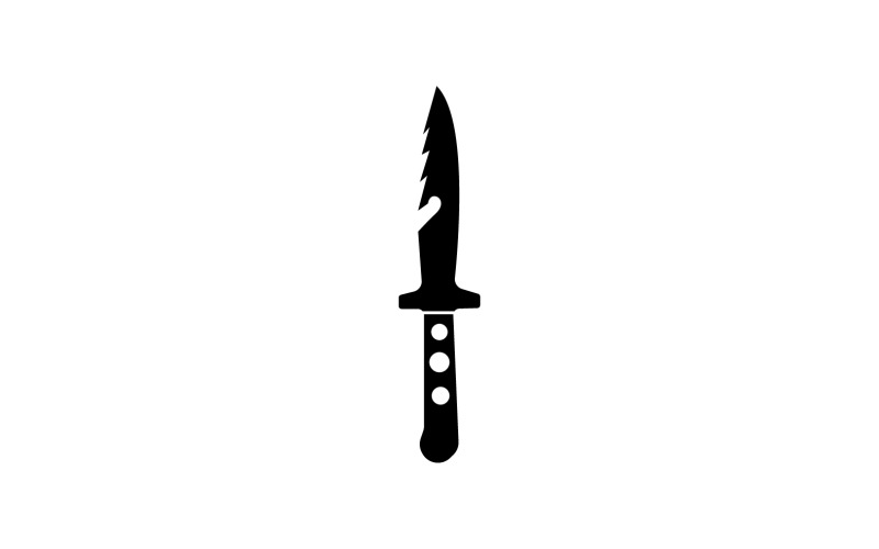 War commando knife icon logo vector version v1 Logo Template