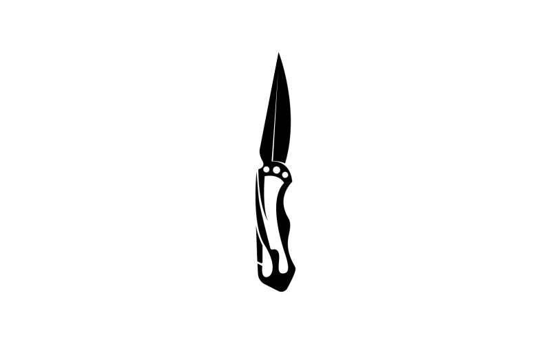 War commando knife icon logo vector version v2 Logo Template