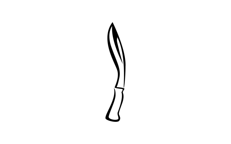 War commando knife icon logo vector version v3 Logo Template