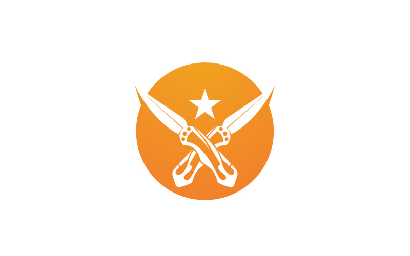 War commando knife icon logo vector version v8 Logo Template
