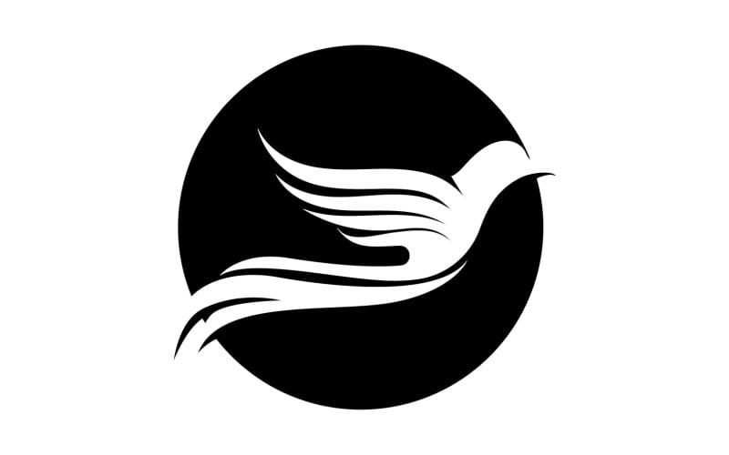 Bird wing flying animal logo vector design version 17 Logo Template