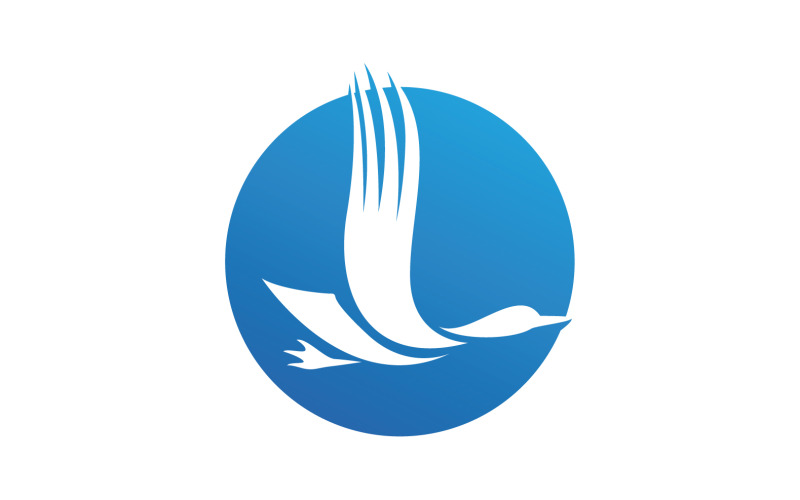 Bird wing flying animal logo vector design version 20 Logo Template
