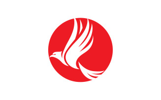 Bird wing flying animal logo vector design version 21