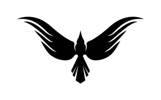 Bird wing flying animal logo vector design version 6