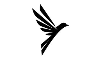 Bird wing flying animal logo vector design version 7