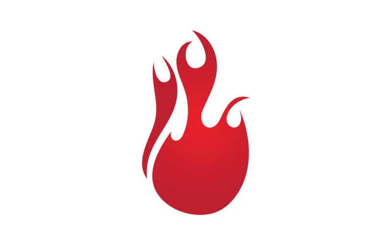 Fire flame icon logo template design element v14 Logo Template
