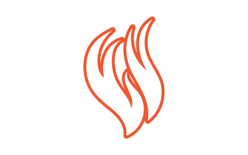 Fire flame icon logo template design element v16 Logo Template