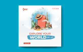 Tourism Travel Agency Flyer Template