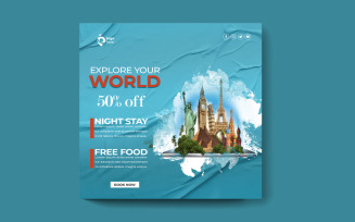 Tourist Travel Agency Flyer Template-Another Model