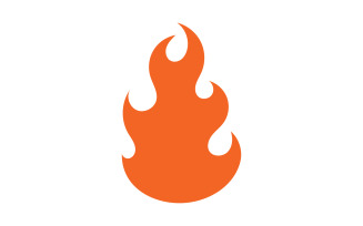 Fire flame icon logo template element v13