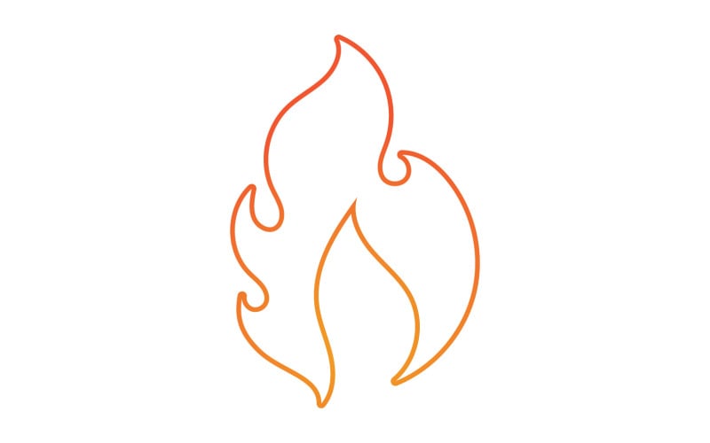 Fire flame icon logo template element v35 Logo Template