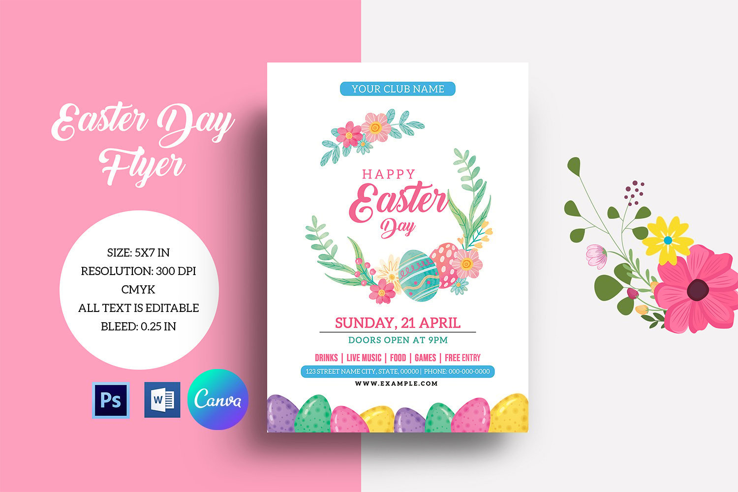 Kit Graphique #317310 Easter Flyer Divers Modles Web - Logo template Preview