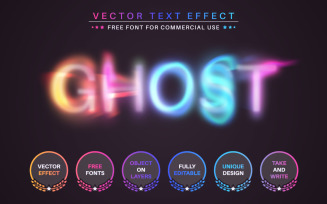 Ghost Unicorn - Editable Text Effect, Font Style