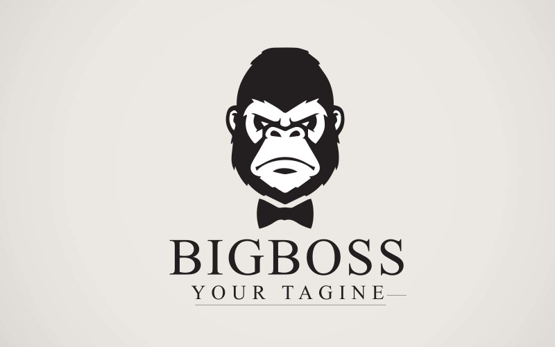 The Big Boss - Gorilla Logo Logo Template
