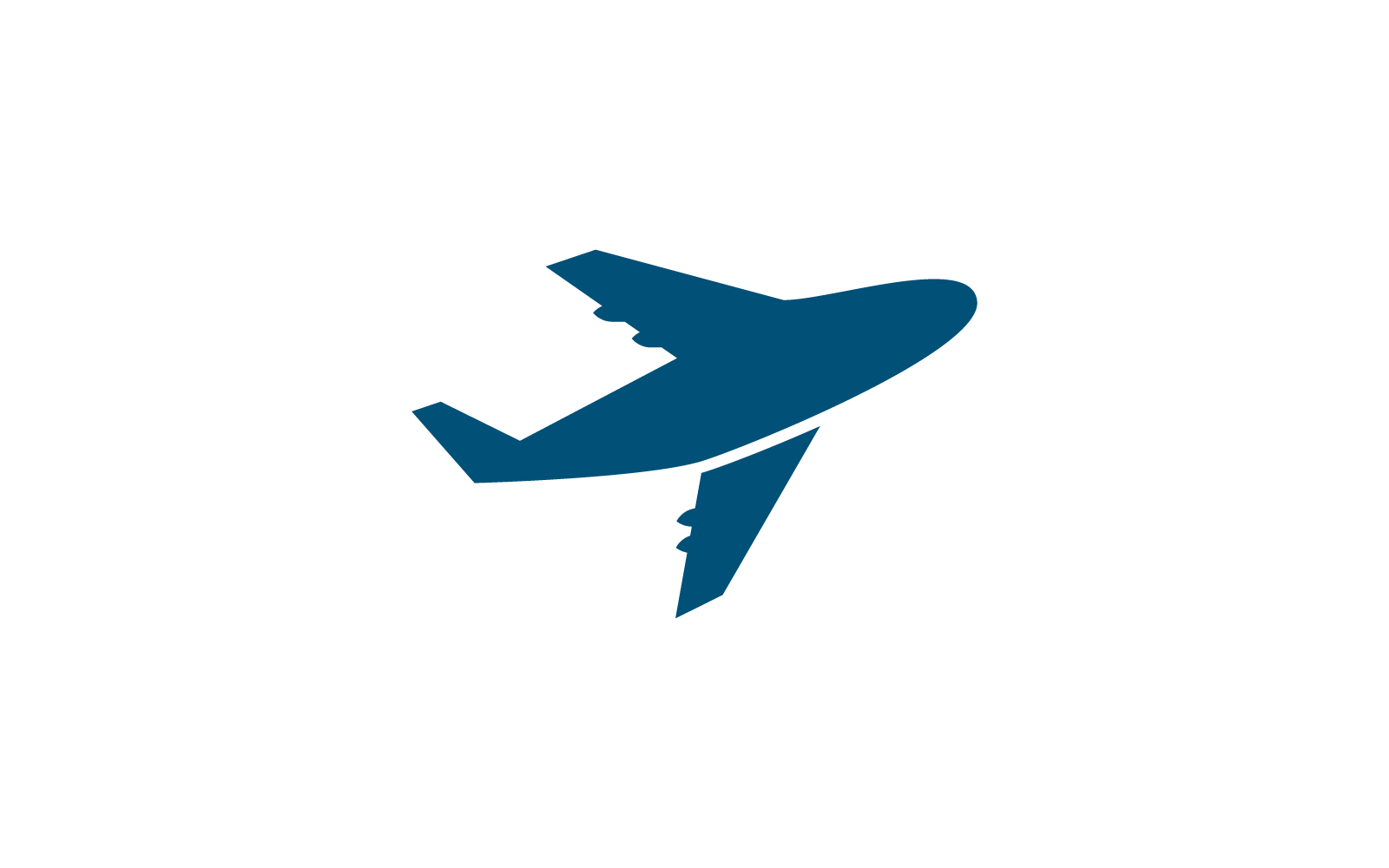 Air Plane illustration logo vector flat design template Logo Template