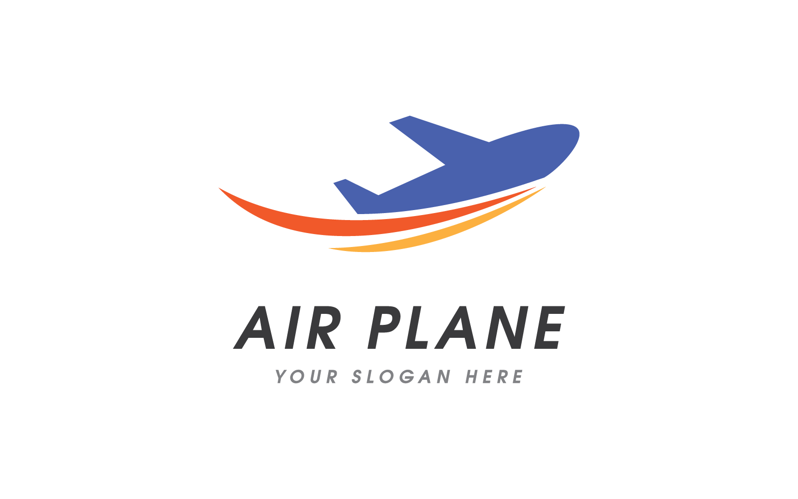 Air Plane illustration logo vector template