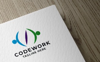 Code Work Pro Logo Template
