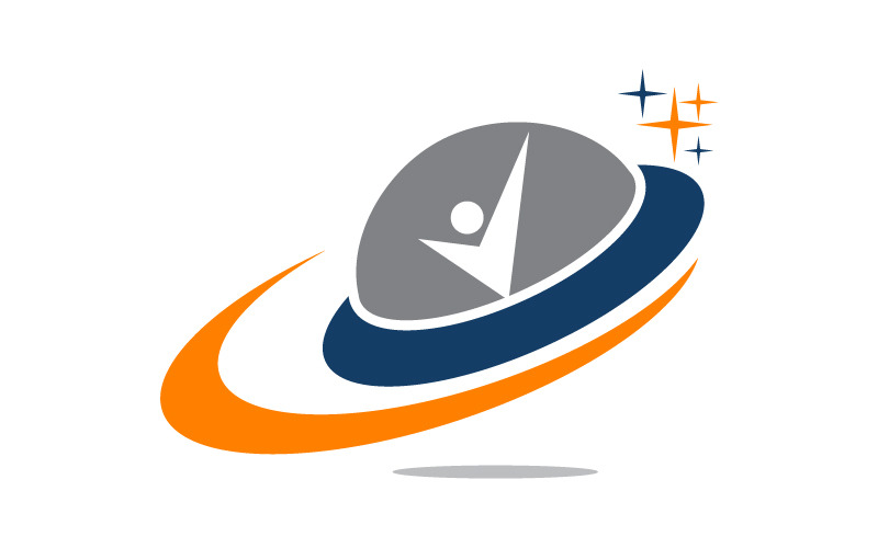 Ufo Astrounout plane logo Logo Template
