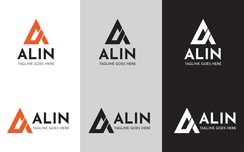 A Letter Logo Design - ALIN Logo Template