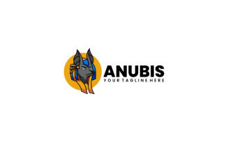 Anubis Simple Mascot Logo Template