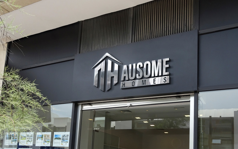 AUSOME homes | Letter Logo Design | Customizable | Printready Logo Template