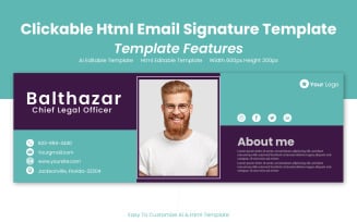 Html Signature Templat - Html Signature Email Design