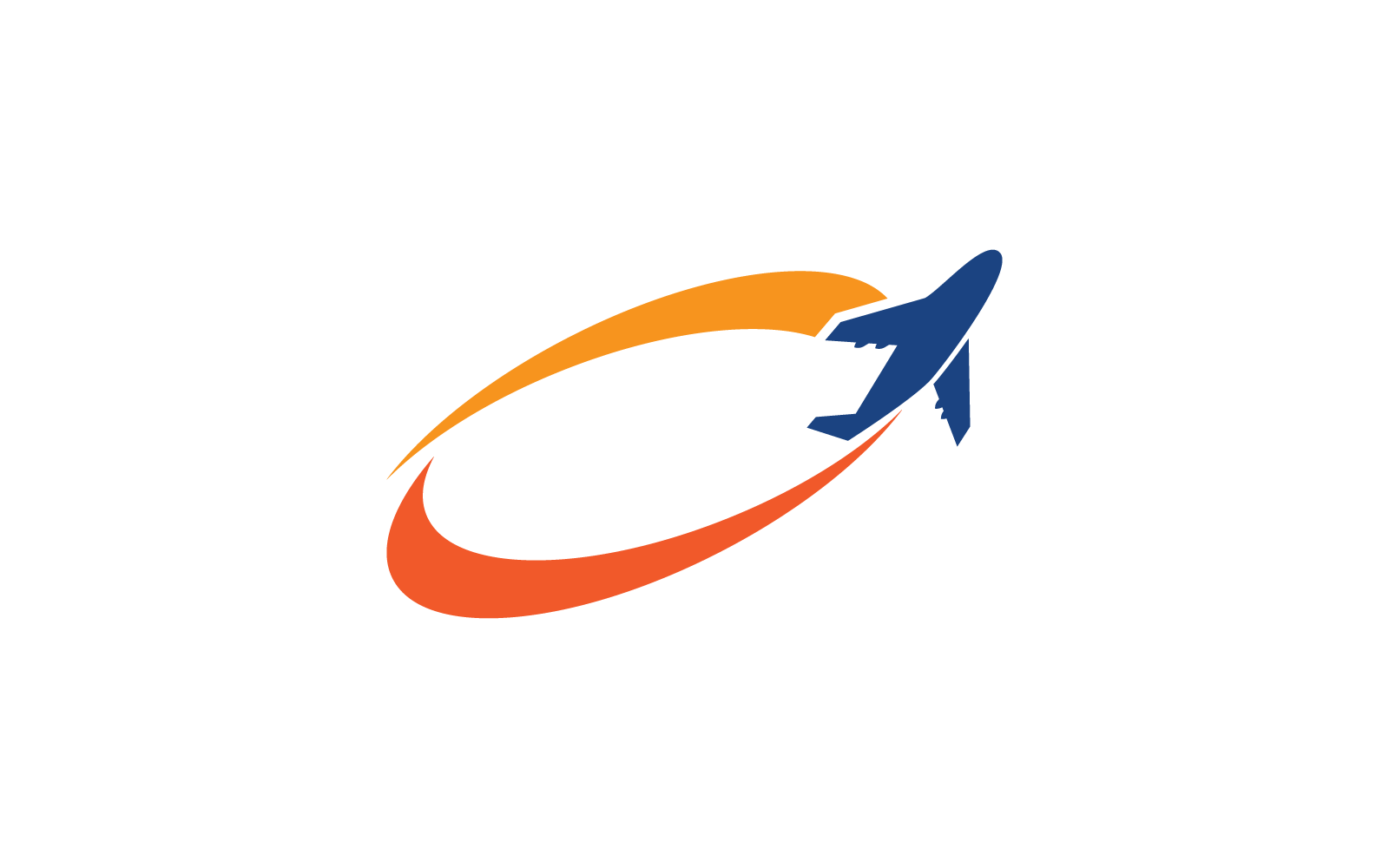 Illustration of Air Plane logo vector flat design template