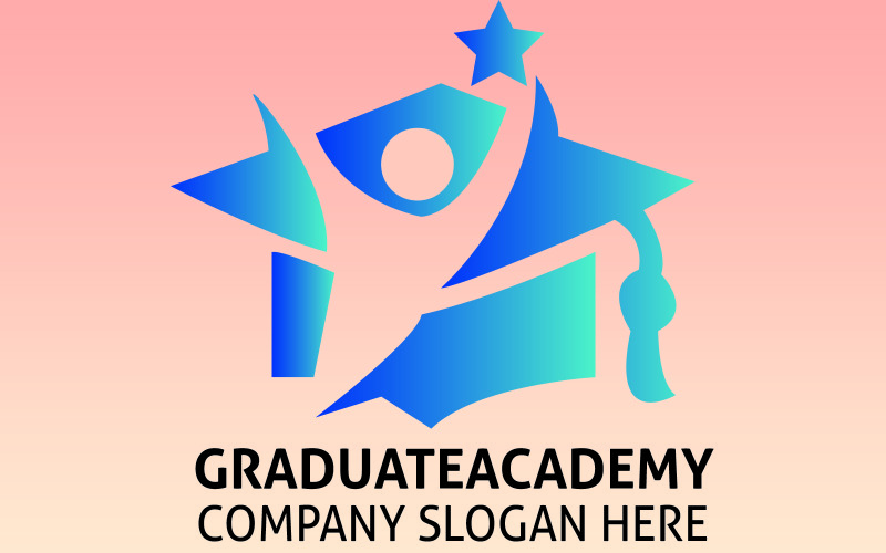 Logo Graduate Academy High School Logo Template