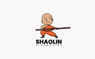 Shaolin Mascot Cartoon Logo