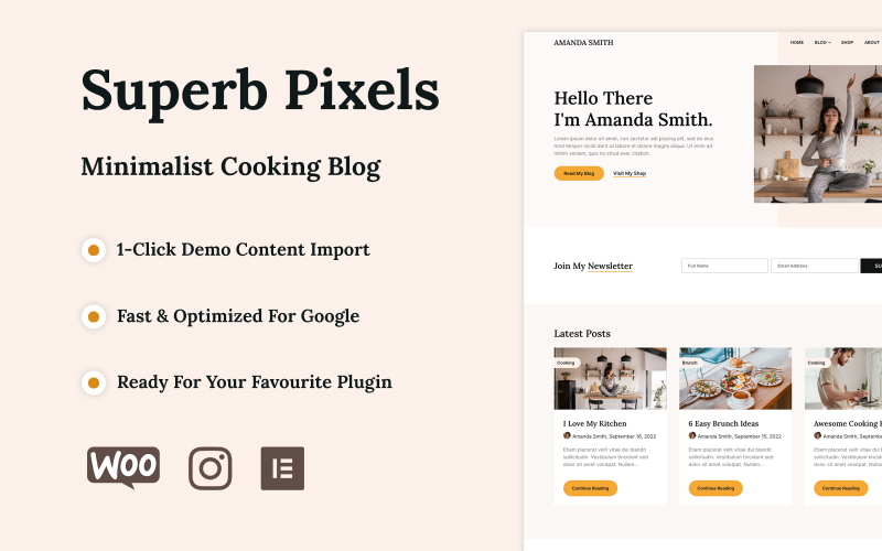 Superb Pixels - Cooking and Food Theme WordPress Theme