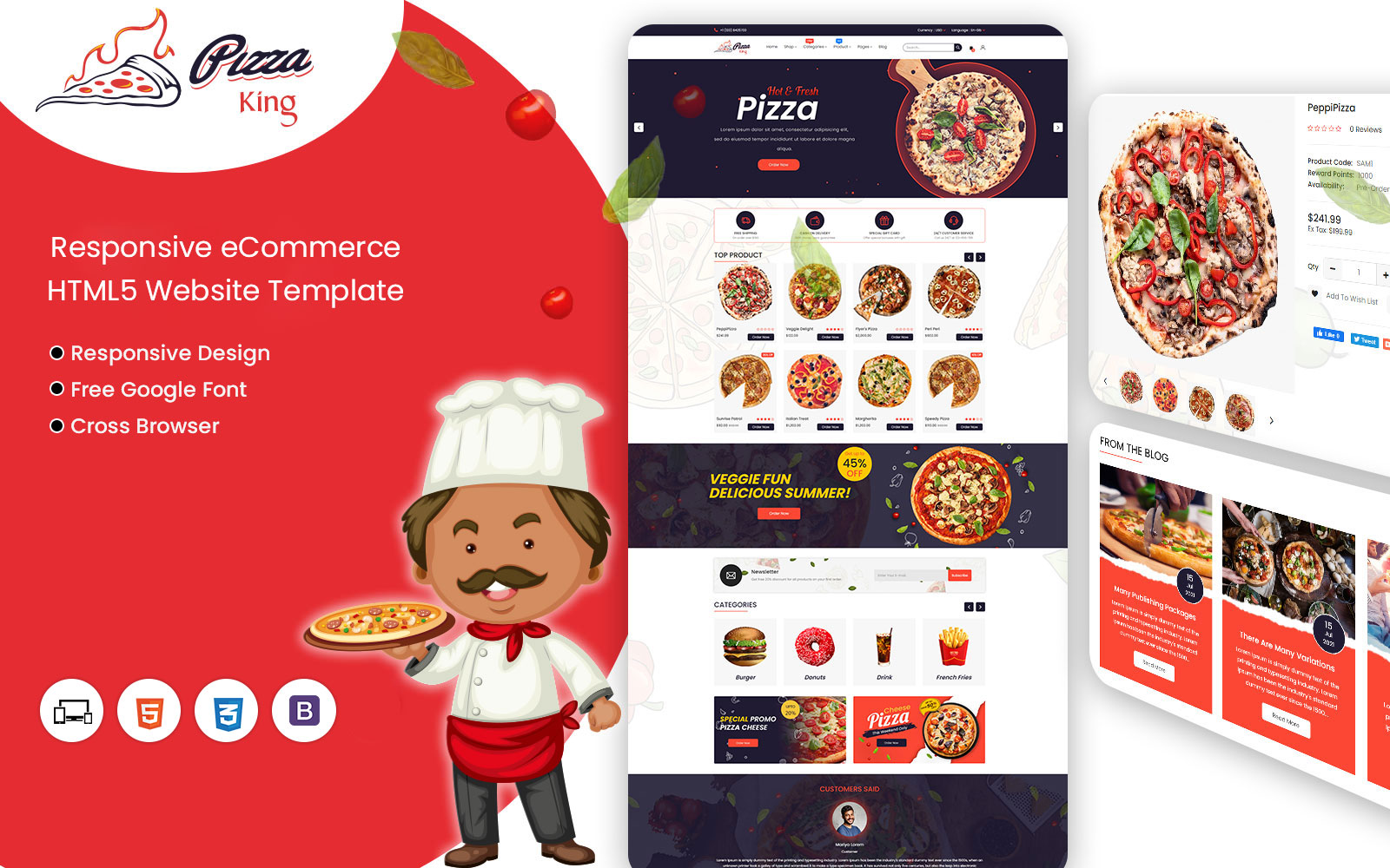 Kit Graphique #317633 Bakery Pizzeria Divers Modles Web - Logo template Preview