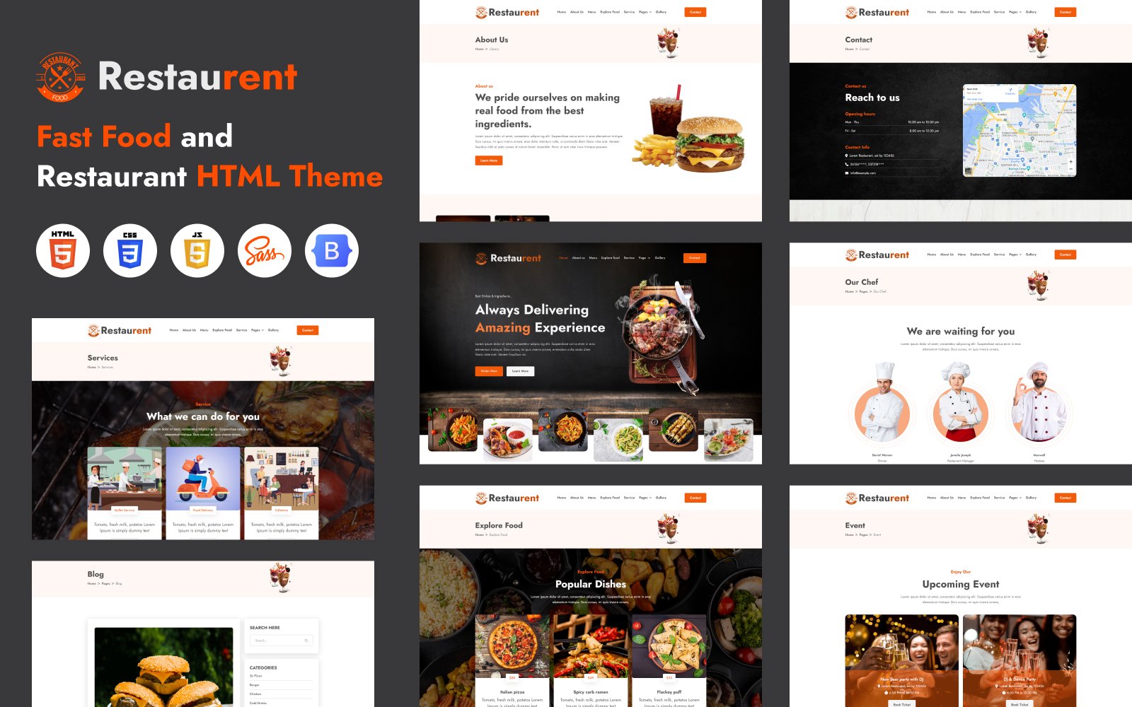 Template #317634 Bistro Cafe Webdesign Template - Logo template Preview