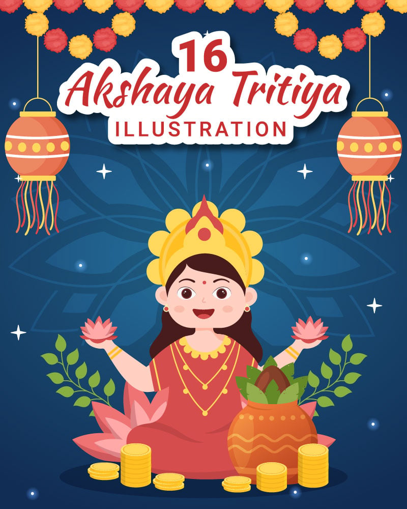 Kit Graphique #317669 Akshaya Tritiya Divers Modles Web - Logo template Preview