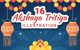 16 Akshaya Tritiya Festival Illustration